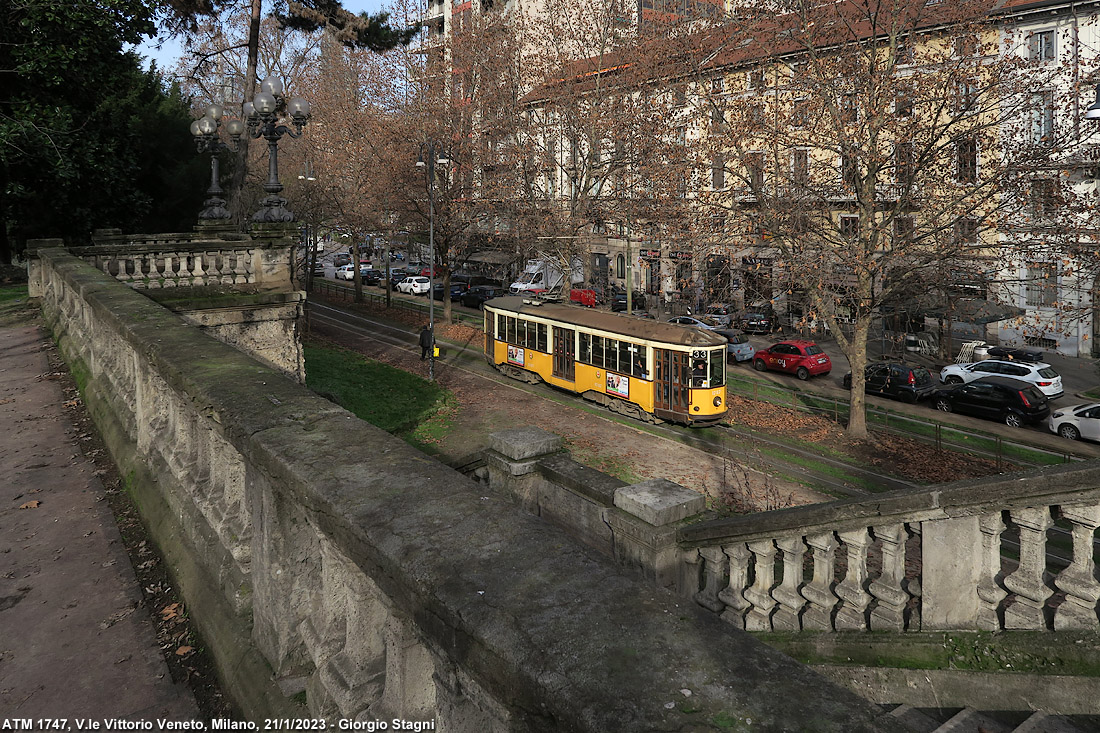 Tram a Milano 2023 - V.le Vittorio Veneto.