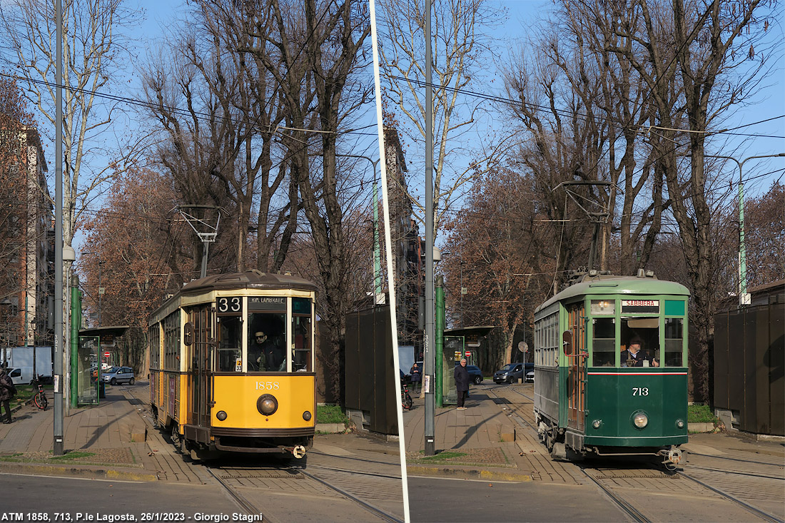 Tram a Milano 2023 - P.le Lagosta.