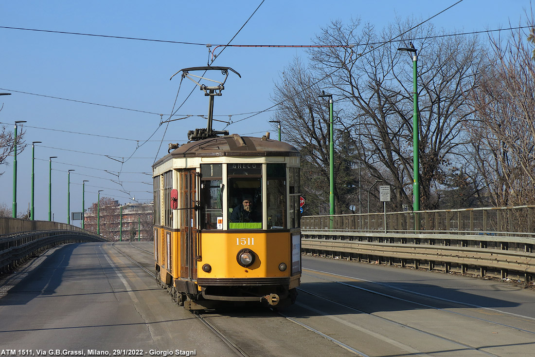 Tram a Milano 2022 - Via G.B.Grassi.