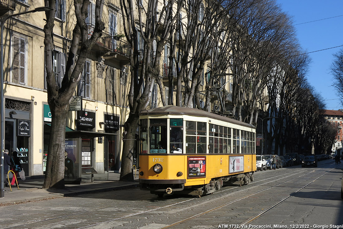 Tram a Milano 2022 - Via Procaccini.
