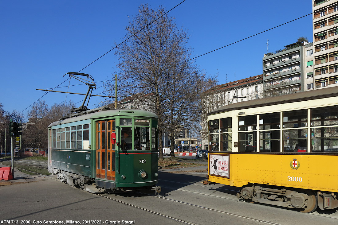 Tram a Milano 2022 - C.so Sempione.
