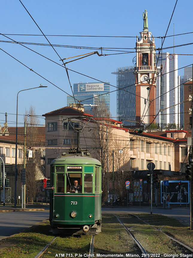 Tram a Milano 2022 - Cimitero Monumentale.