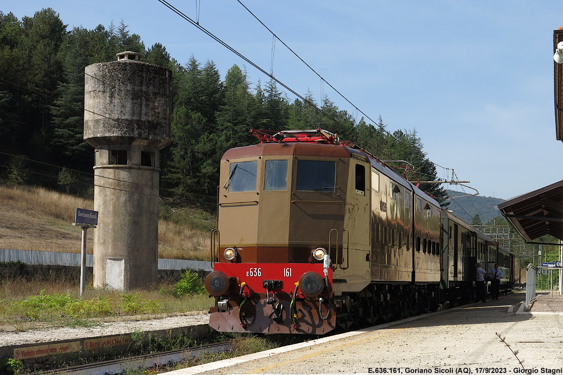 Trazione elettrica sulla Roma-Pescara - Goriano Sicoli.