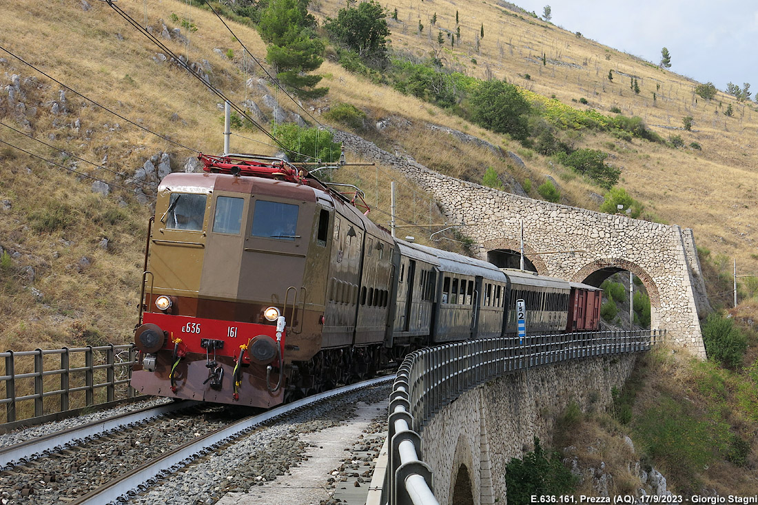 Trazione elettrica sulla Roma-Pescara - Prezza.