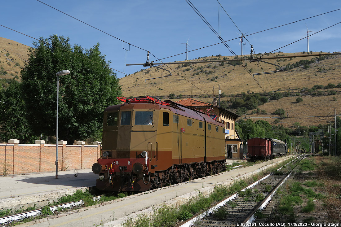 Trazione elettrica sulla Roma-Pescara - Cocullo.
