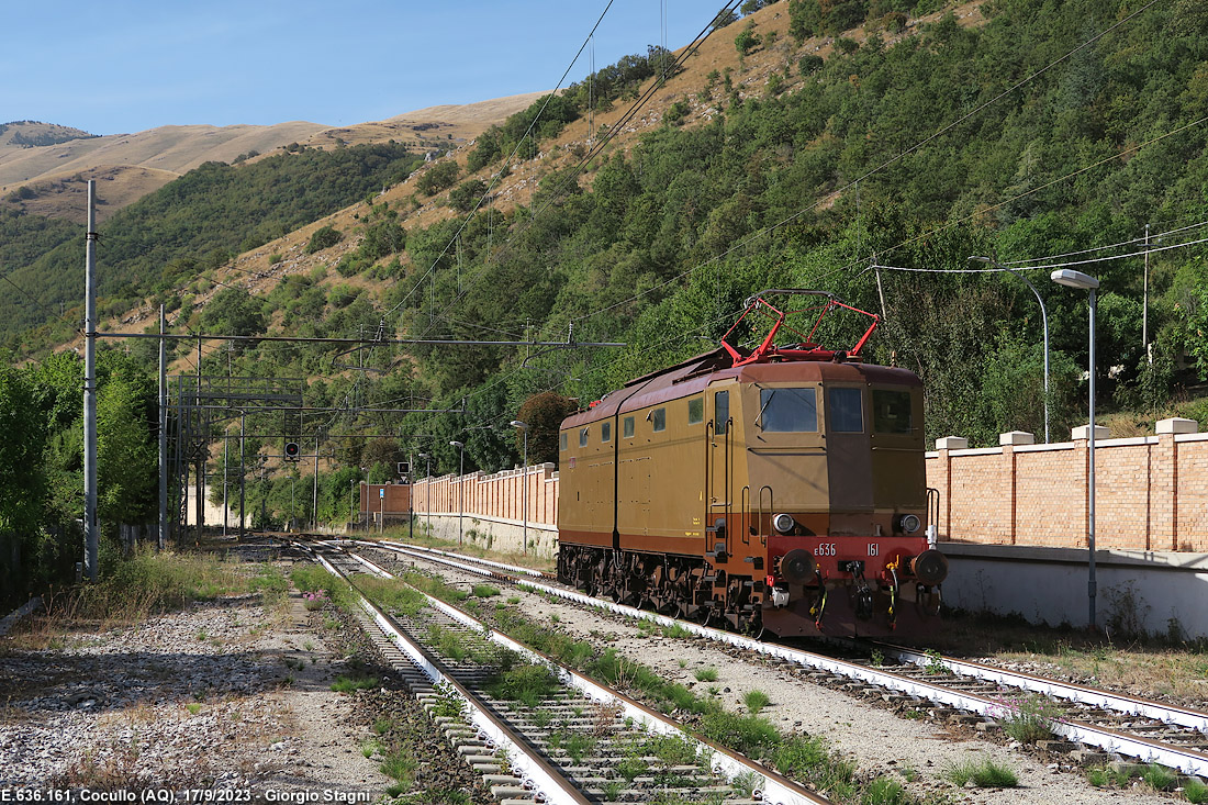 Trazione elettrica sulla Roma-Pescara - Cocullo.