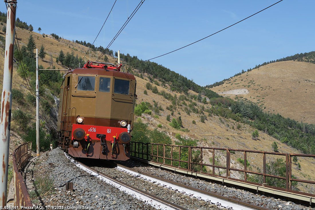 Trazione elettrica sulla Roma-Pescara - Prezza.