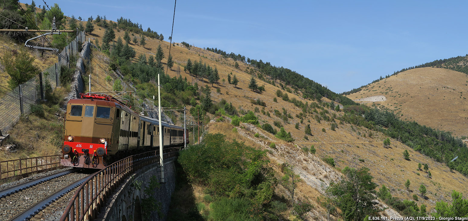 Trazione elettrica sulla Roma-Pescara - Prezza.