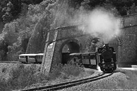Il vapore in bianco e nero - Entrevaux.