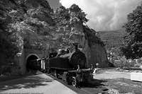 Il vapore in bianco e nero - Entrevaux.