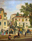 Milano nelle vedute ottocentesche - Il nuovo ponte sul Naviglio di S. Damiano detto delle Sirene.