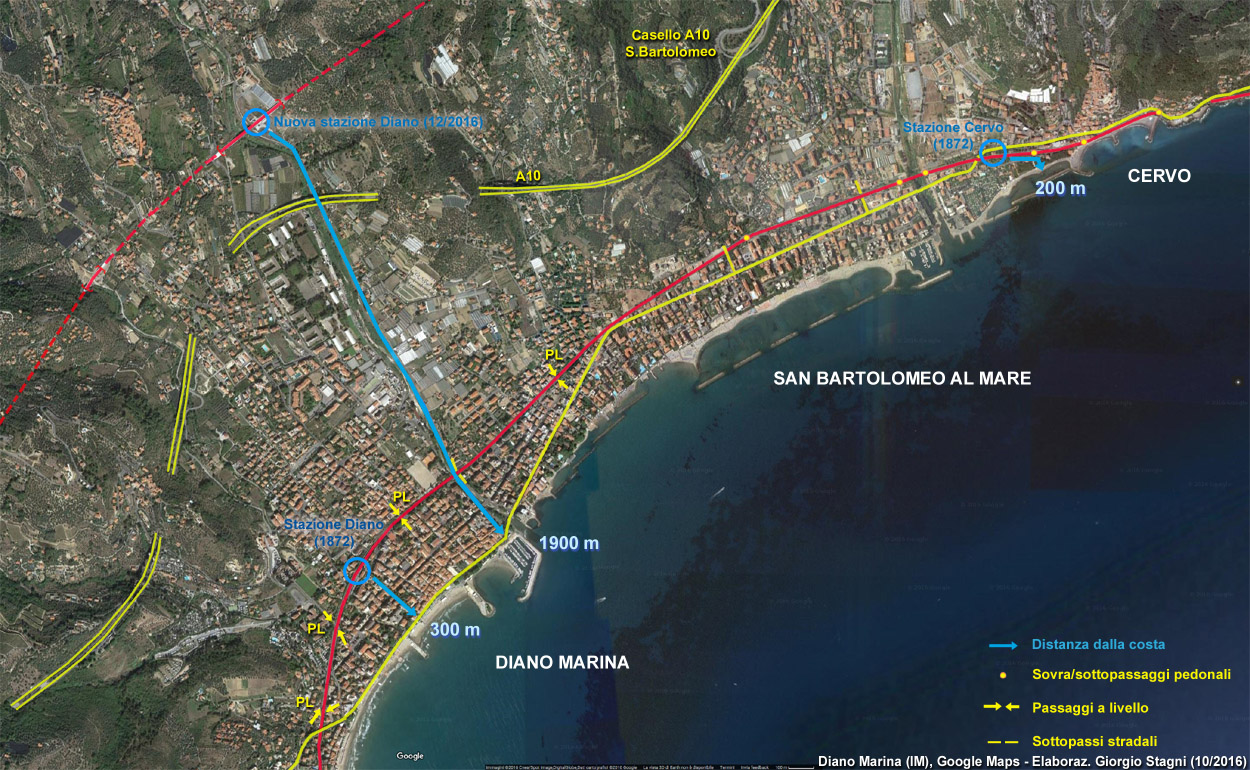 Diano Marina - Ortofoto attuale.
