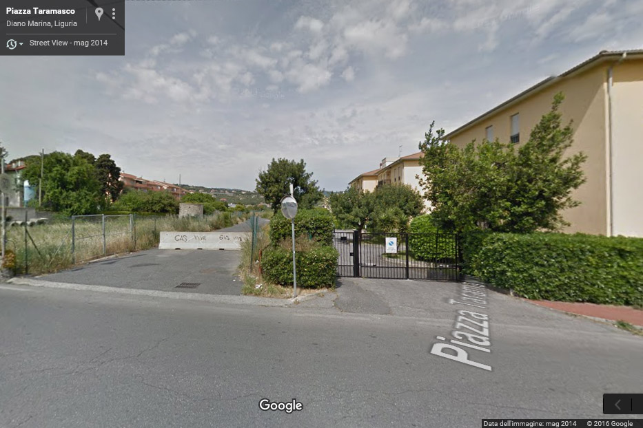 Diano Marina - L'area della stazione non realizzata.