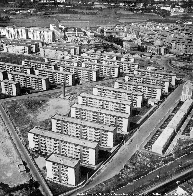 Piano regolatore 1953 - Viale Omero.