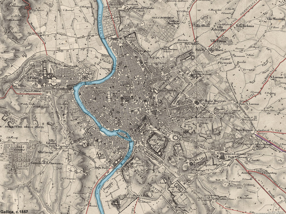 Roma, 1857 - Roma, 1857, riquadro centrale.