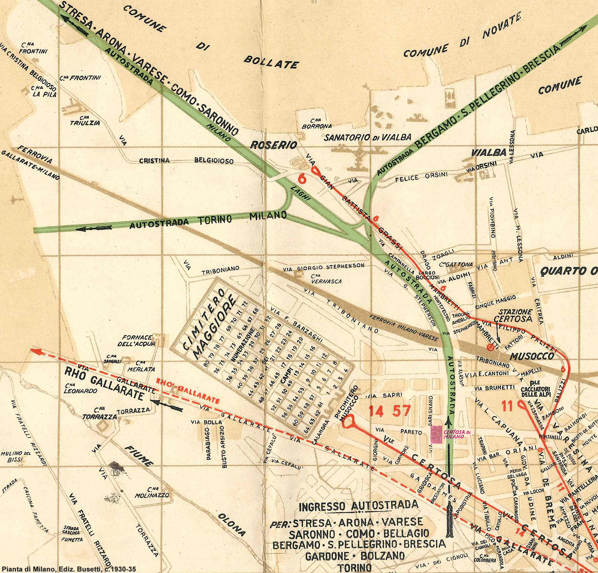 La nascita degli svincoli - Milano 1930.