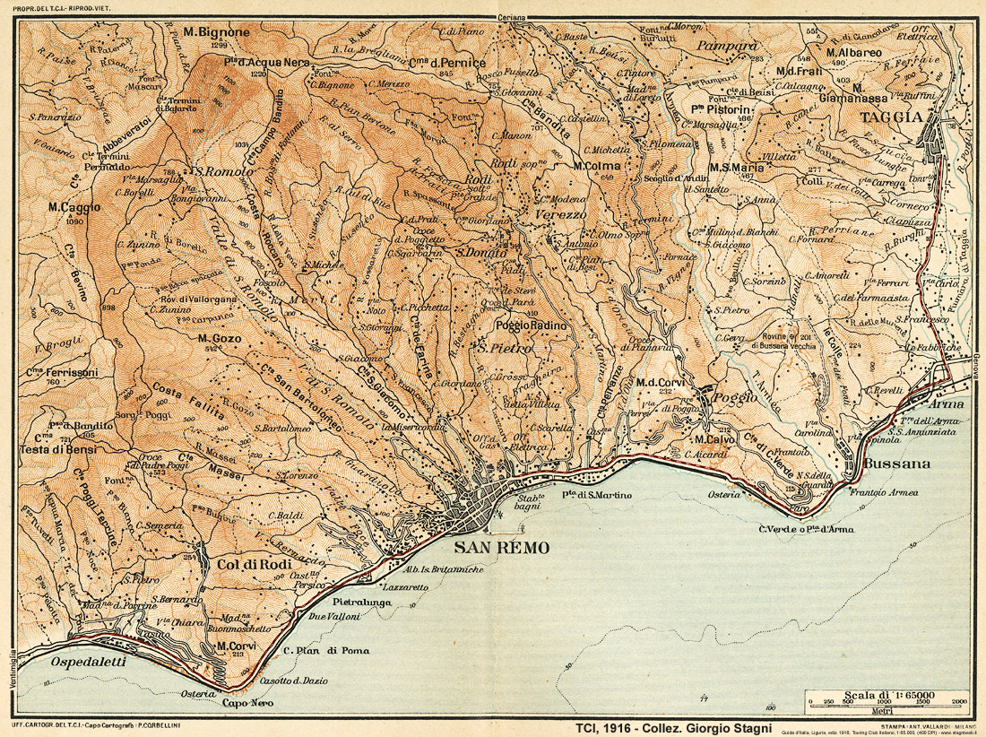 Binari a San Remo - Sanremo (TCI, 1916).