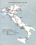 Rete FS dalla Relazione annuale del 1959 - Rete FS, 1959, elettrificazioni.