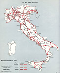 Rete FS dalla Relazione annuale del 1959 - Rete FS, elettrificazioni 1959-2016.