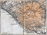 Citt italiane, anni '20 - Dintorni di Napoli (Est) - TCI, 1927.