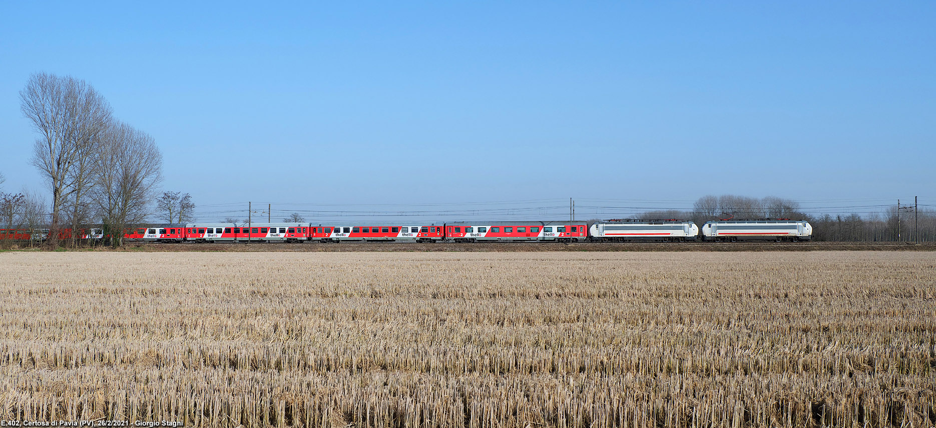 La terra e la ferrovia - Certosa di Pavia.