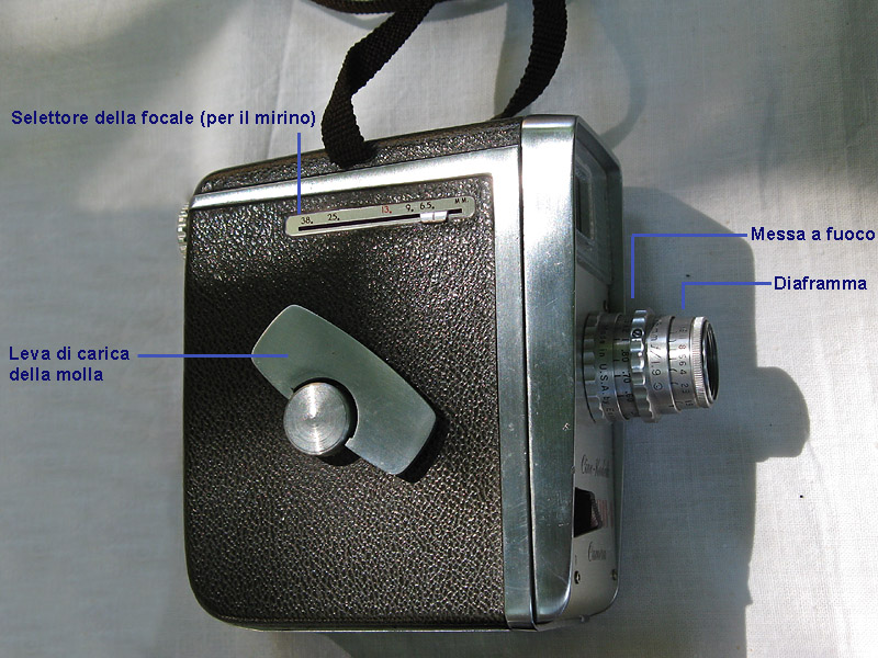 Cine Kodak Medallion 8 - Cine Kodak Medallion 8, lato destro.