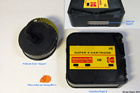 Brownie 8 Movie Camera f/2.7 (1960-62) - Bobina 8 mm e caricatore Super 8.