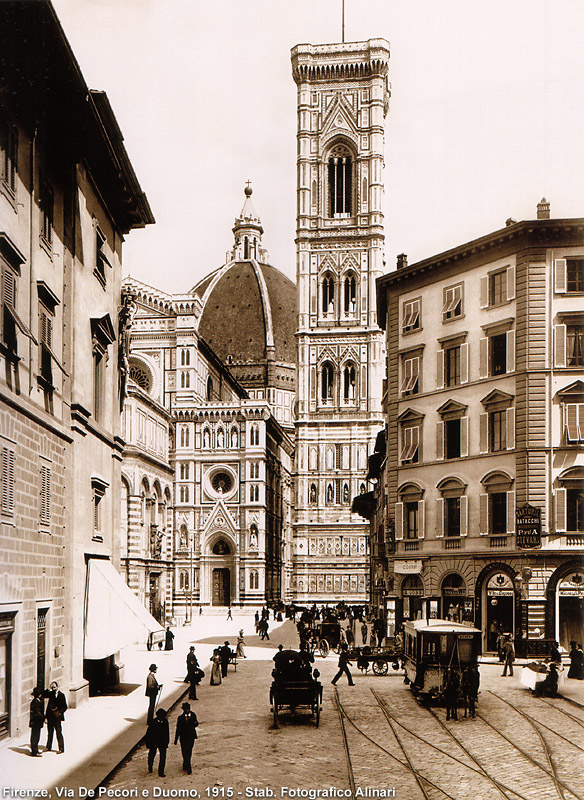 Quando i tram andavano a cavalli - Firenze.