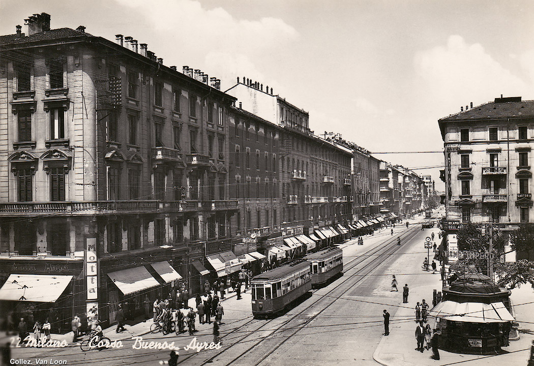 Tram a Milano - C.so Buenos Ayres.