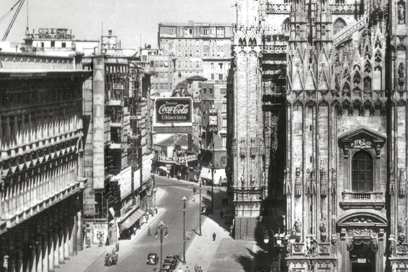 Particolari ingranditi - Duomo e imbocco di Corso Vittorio Emanuele