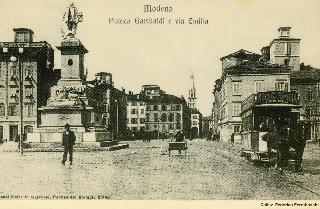 Quando i tram andavano a cavalli - Modena.