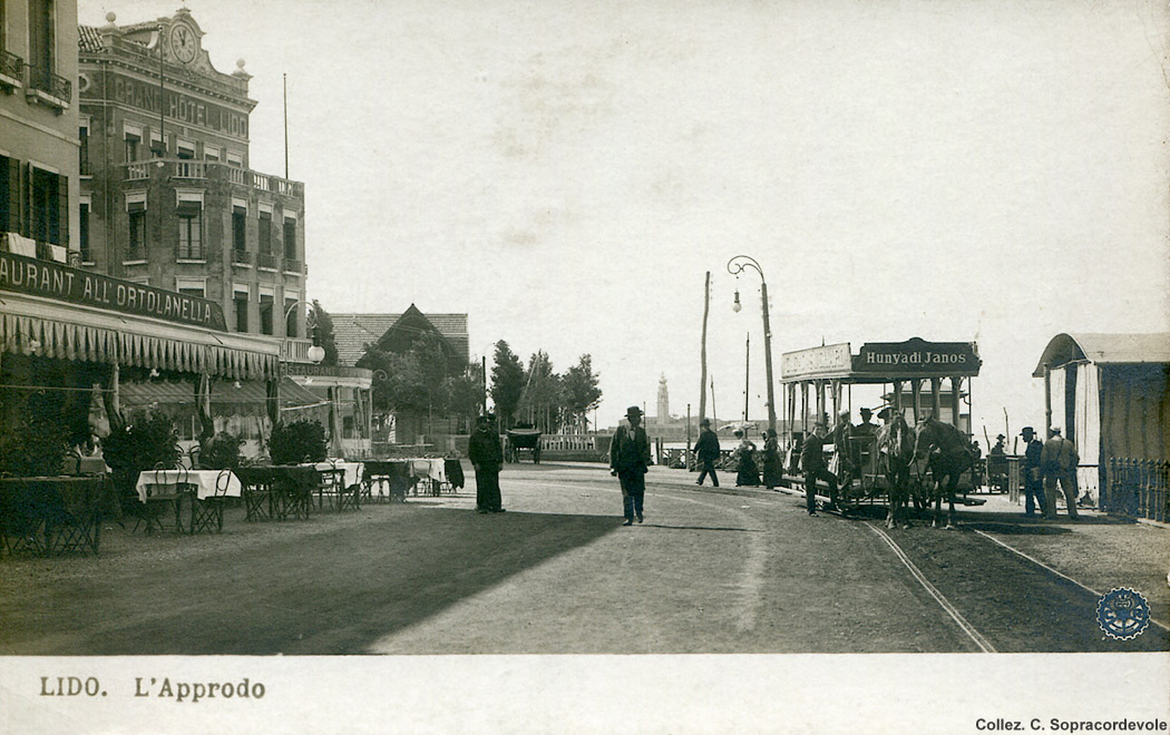Quando i tram andavano a cavalli - Lido di Venezia.