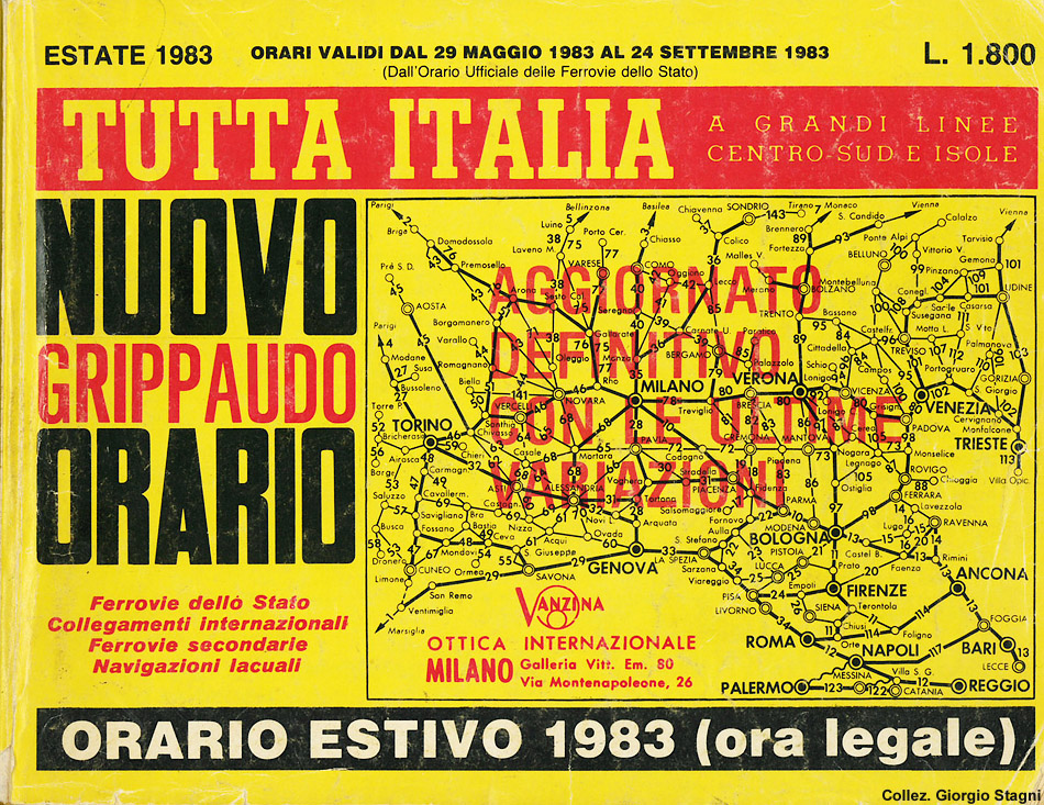 Orario Estate 1983 - Estate 1983 - A