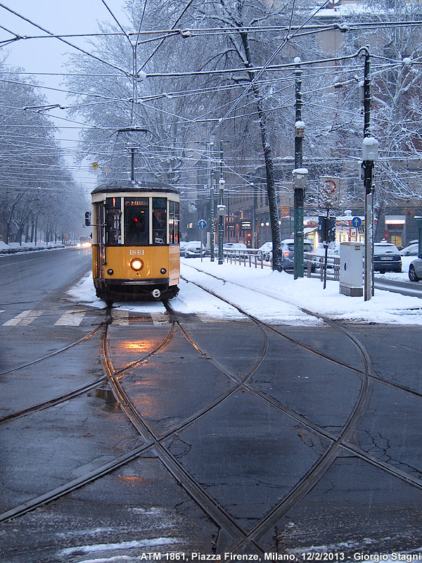 Neve sulla citt! - Piazza Firenze.