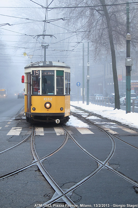 Neve sulla citt! - Piazza Firenze.