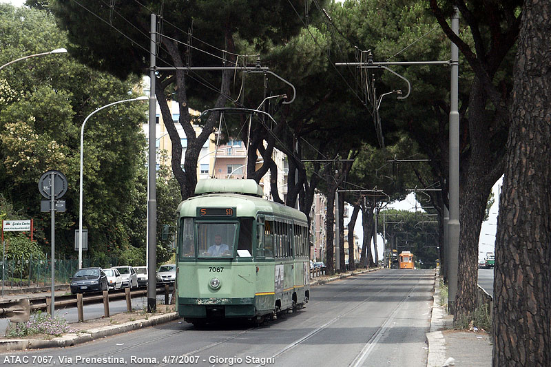 Tram a Roma - Via Prenestina.