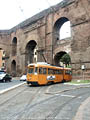 Tram a Roma - Piazza di Porta Maggiore.