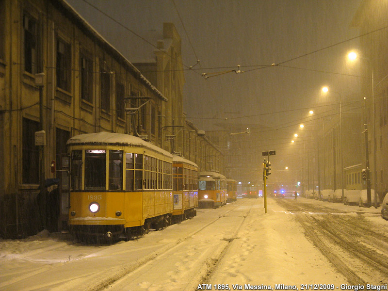 Neve sulla citt! - Via Messina.