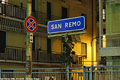 Cartelli blu - San Remo.