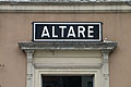 Cartelli neri - Altare, fronte citt.