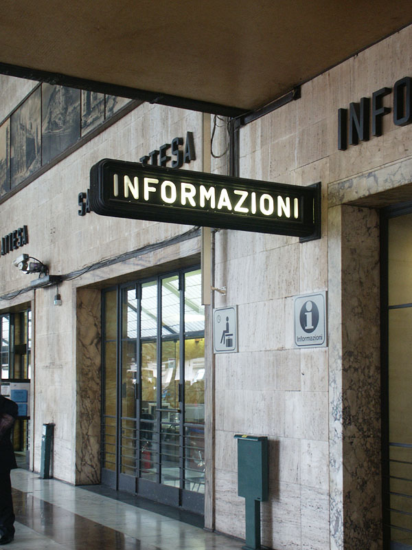 Firenze S. Maria Novella - Cartello informazioni