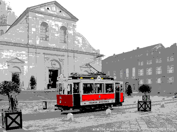 Tram (titolo della sezione) - Torino (titolo della foto).