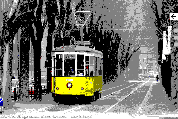 Tram (titolo della sezione) - Milano.