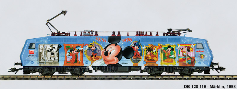 L'evoluzione delle colorazioni DB 1970-2000 - La locomotiva di Topolino.
