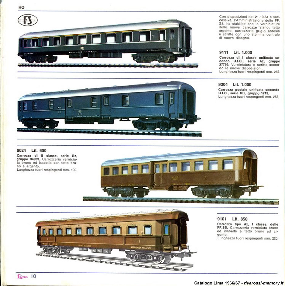 Lima Classic - Catalogo 1966/67.