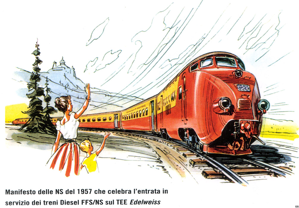 Manifesti ferroviari - NS TEE RAm.