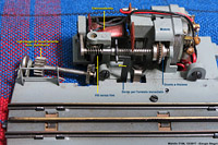 La piattaforma girevole - Motore e trasmissione.