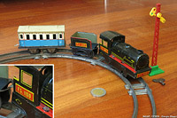 I treni INGAP a molla - Locomotiva e carrozza.