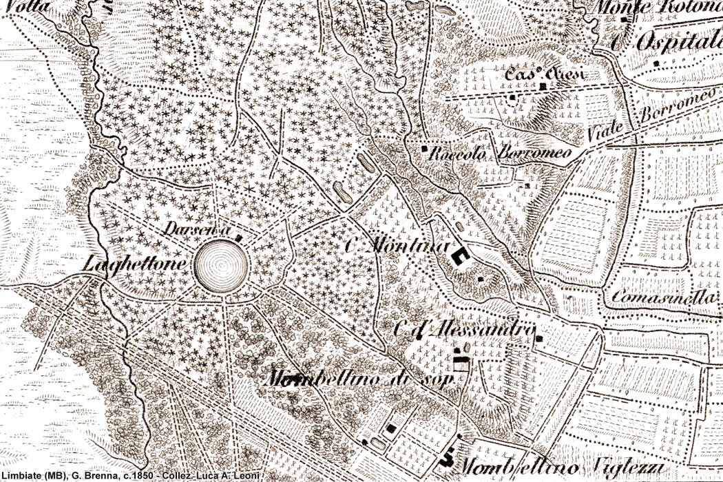 Carte di Giovanni Brenna, 1850 - Laghettone di Limbiate.