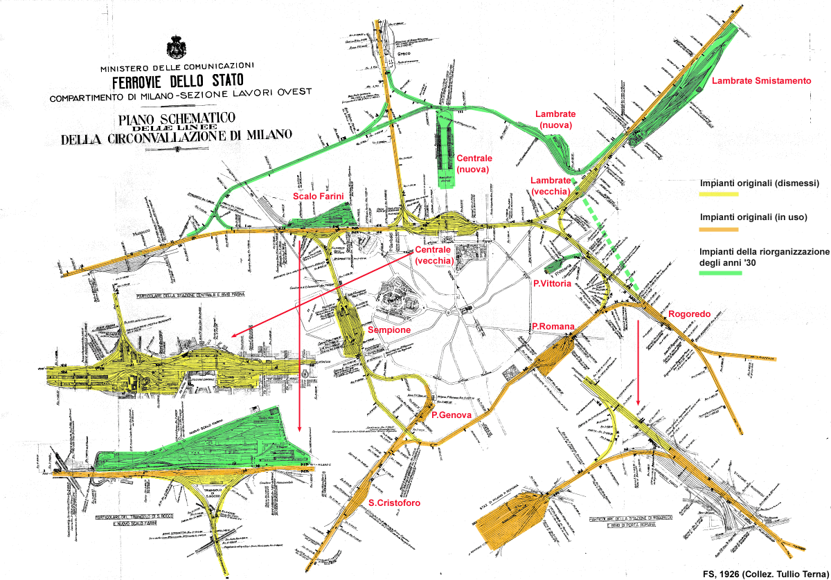 Milano - Nodo di Milano, 1926.